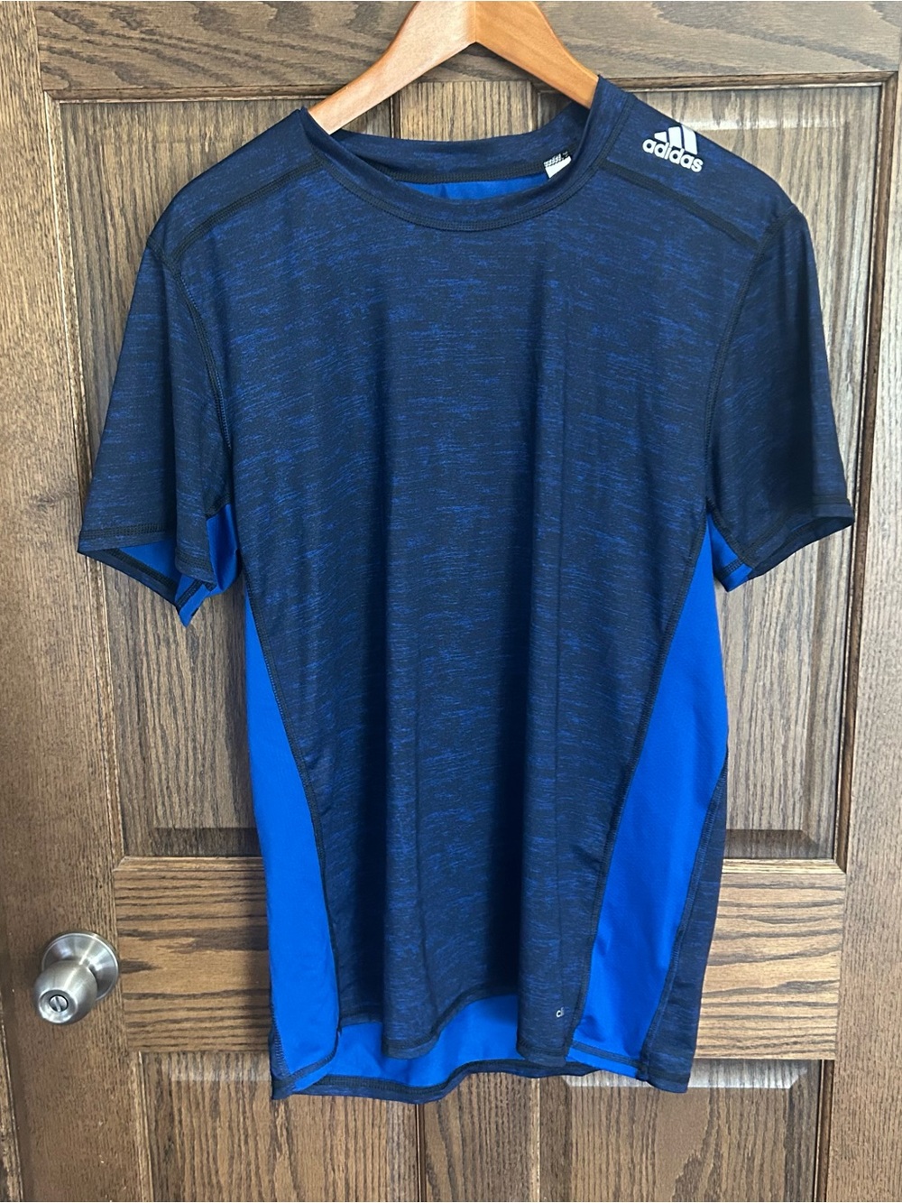 adidas Men’s Navy & Royal Blue Short-Sleeve Athletic Tee
